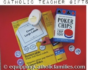 Catholic Poker Chips Teacher Gift