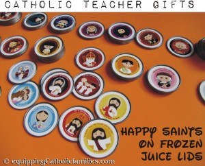 happy saints on frozen juice lids