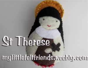 St Therese My Little Felt Friends