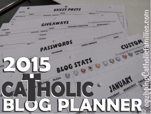 Catholic Blog Planner 2015