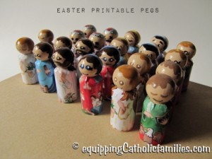 Little Printable Peg Dolls: Easter Set