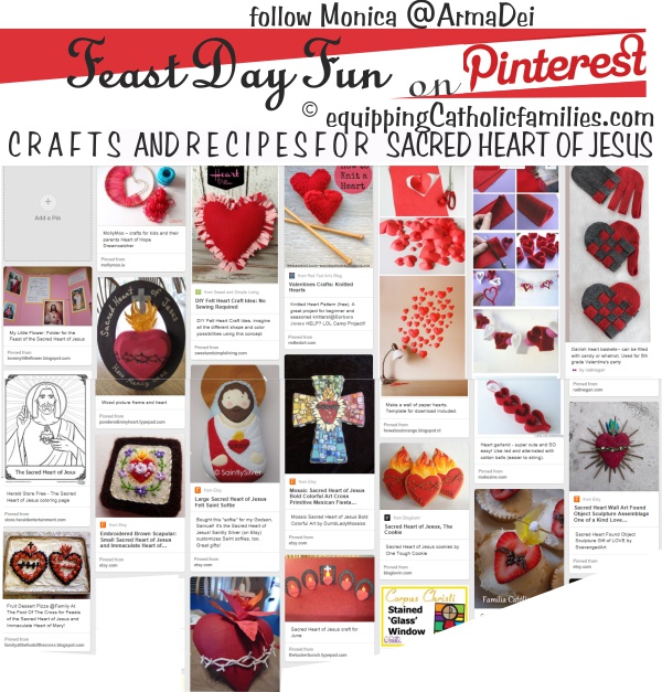 Pinterest collage Sacred Heart