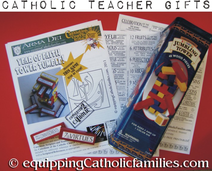 Year of Faith Tower Tumble Teacher Gift