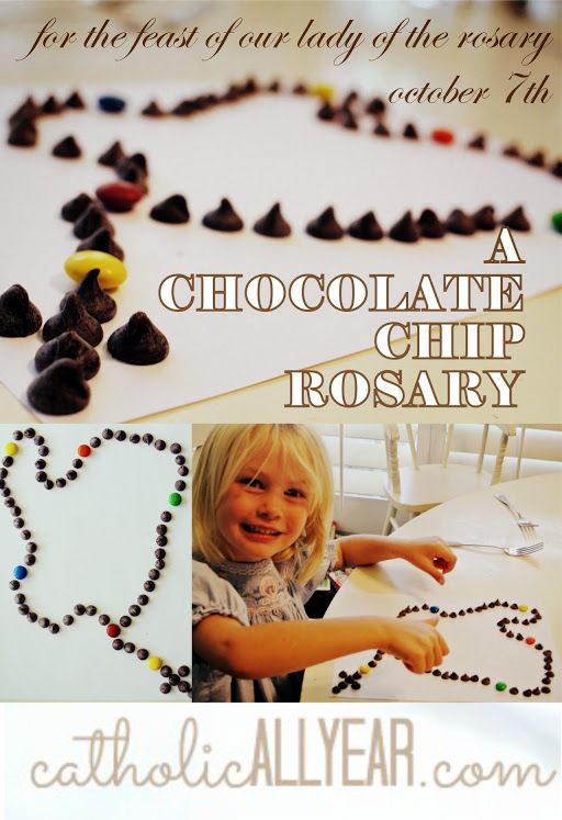 Chocolate Chip Rosary Catholic All Year