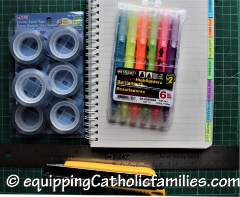 Catholic Prayer Bullet Journal Supplies