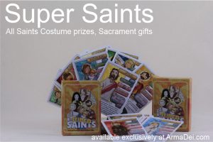 Super Saints quizzing cards